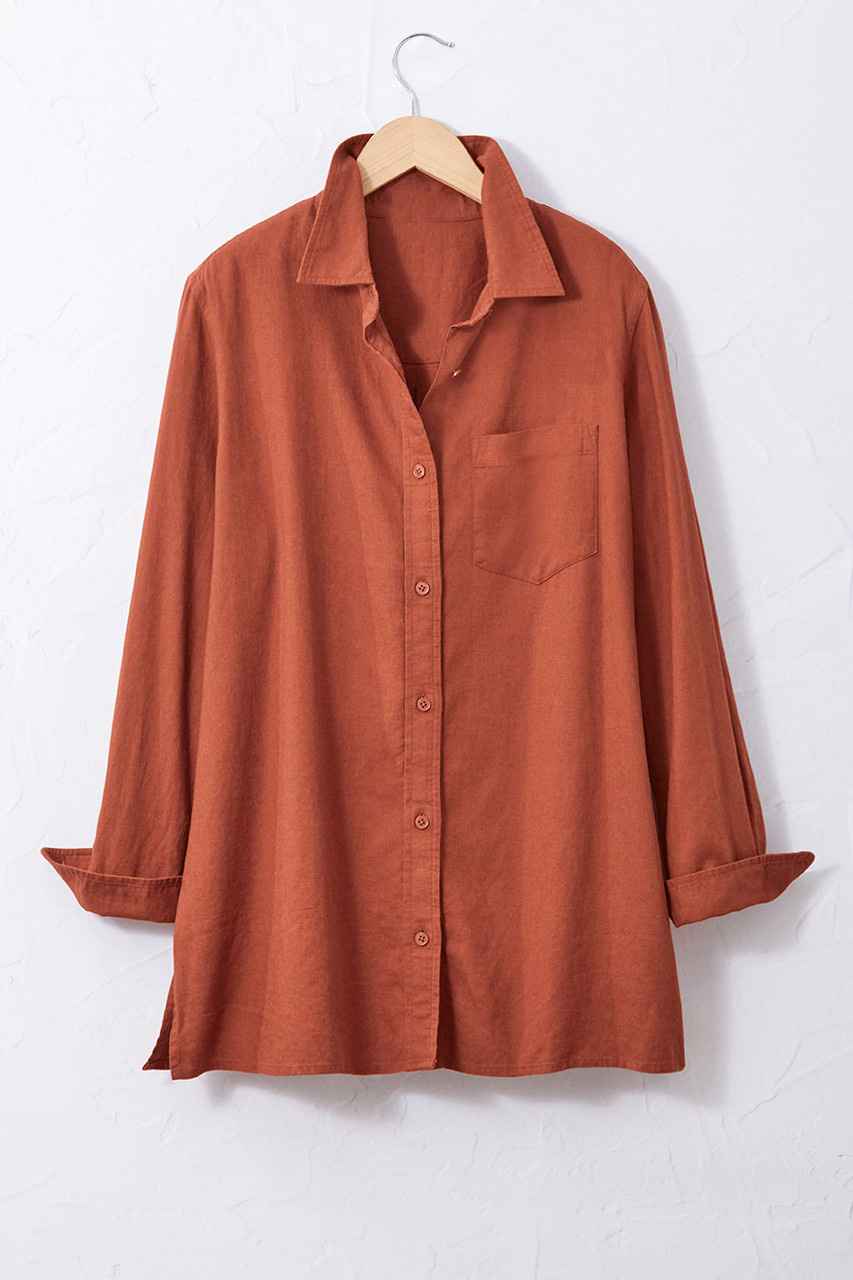 Linen Blend Big Shirt