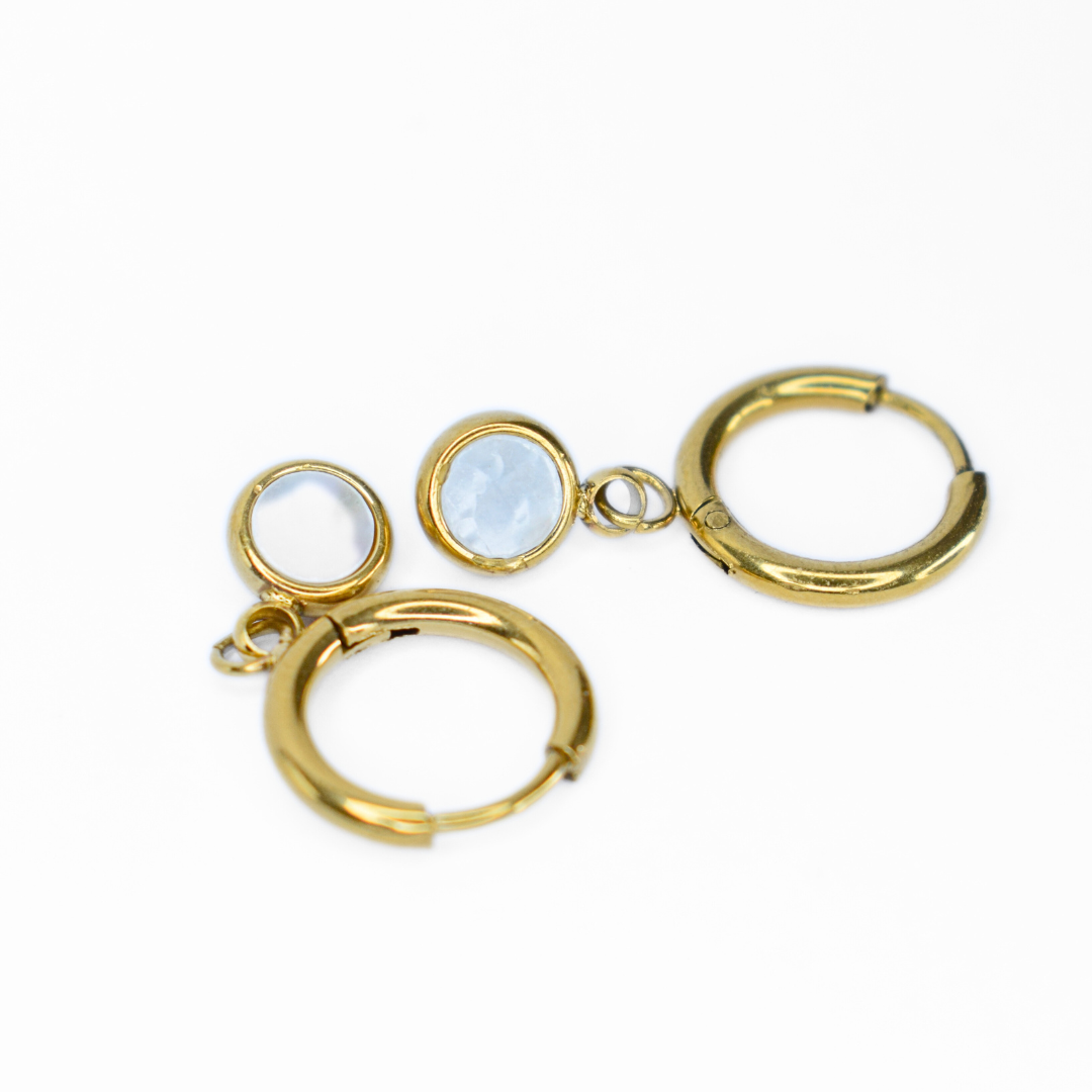 Framed shell hoop - Gold