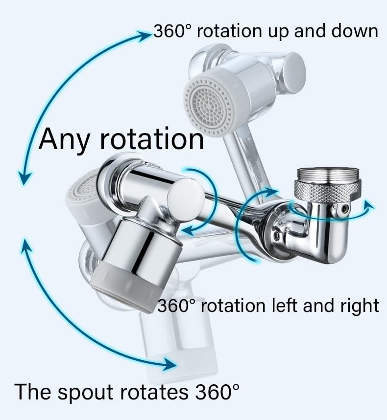 Universal Splash Filter Faucet Rotating