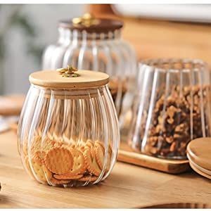 AIRTIGHT GLASS JAR 8.5*8.5*11.5CM