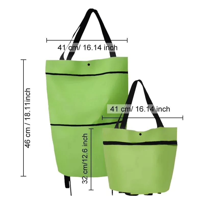 🔥🔥Shopping bag folding green bag