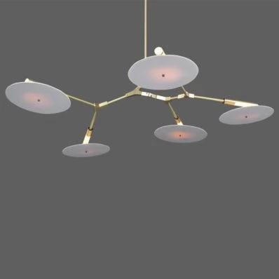 Ingrid 5 | Modern Branching Disc Chandelier