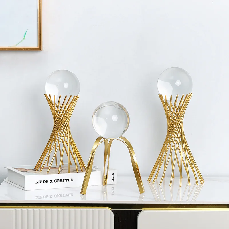 Brass Interior Modern Nordic Table Living Room Gold Deer Accessories Other Luxury Crystal Ball Decoration Home Decor For Home