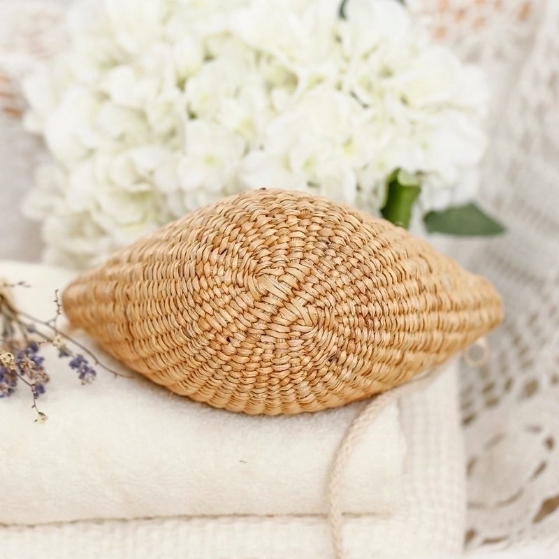 Simple Hand-woven Bag Fashion Summer Vacation Straw Bag Beach Women's Bag 20*14*cm
