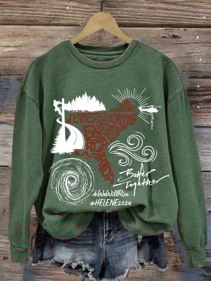 Hurricane Helen Disaster Relief Women's Sweatshirt