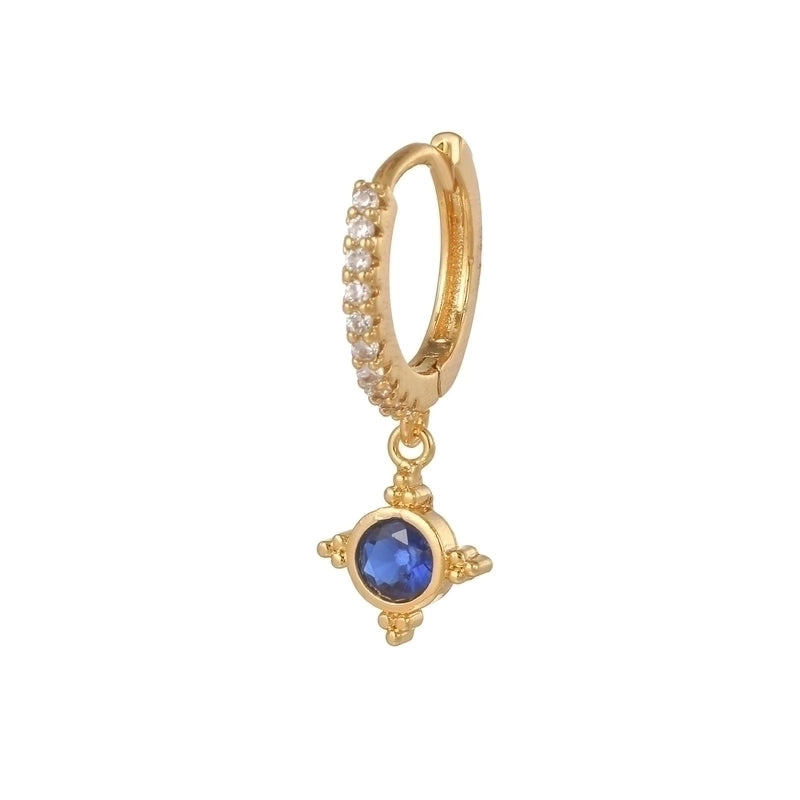 1 Piece Fashion Snake Butterfly Inlaid Zircon Brass Zircon 18K Gold Plated Drop Earrings