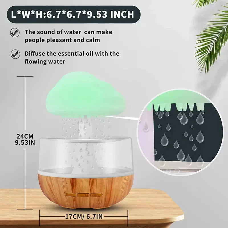 Rain Cloud Humidifier With Free Fragrance