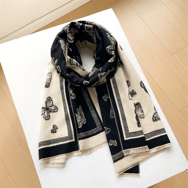 Women's Cute Sweet Butterfly Polyester Scarf