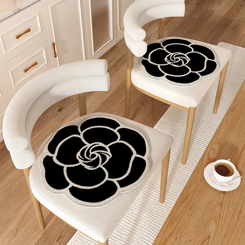 Casual Elegant Lady Flower Polyester Seat Cushion Couch & Sofa Decor