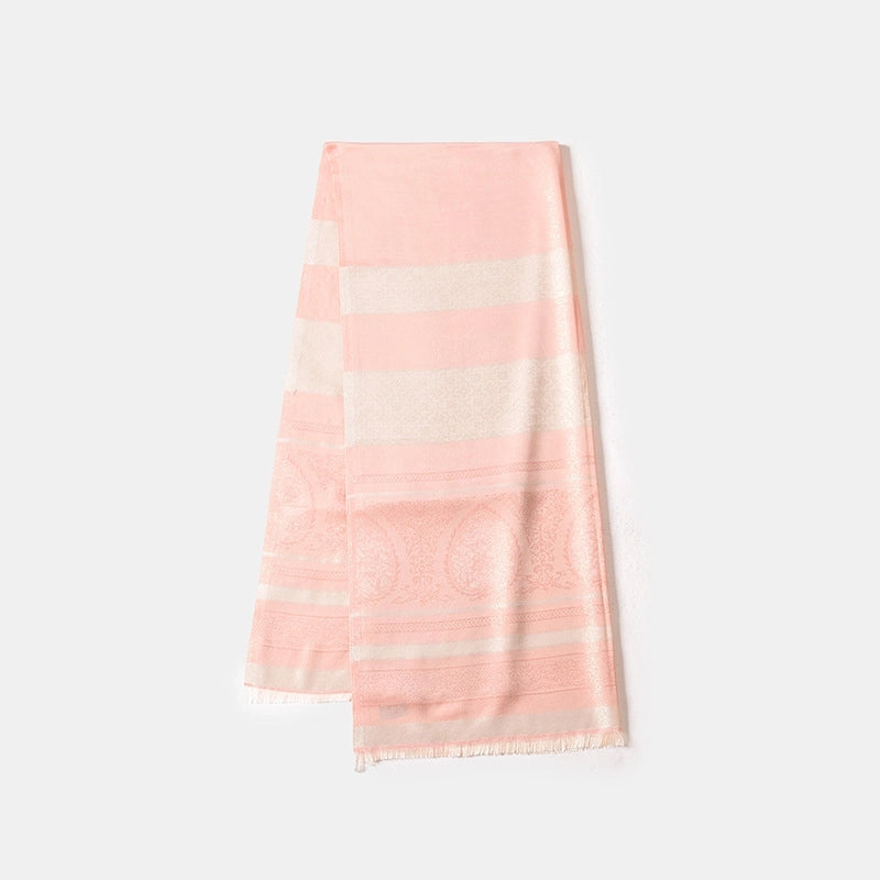 Women's Basic Minimalist Solid Color Polyester Silk Scarf