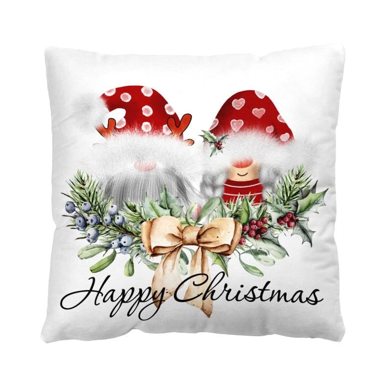 Casual Vacation Letter Short Plush Pillow Cases