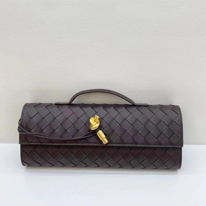 Women's Leather Solid Color Streetwear Square Flip Cover Envelope Bag