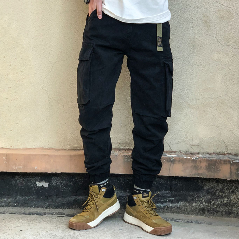 Vintage Camo Pants Washed Cargo Casual Pants