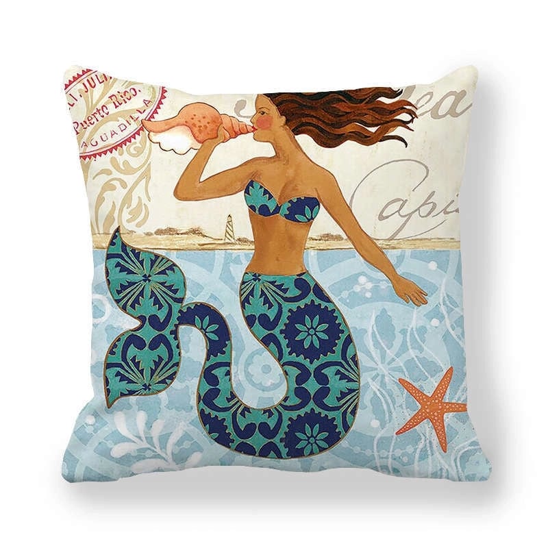 Retro Animal Landscape Fibre Peach Skin Pillow Cases