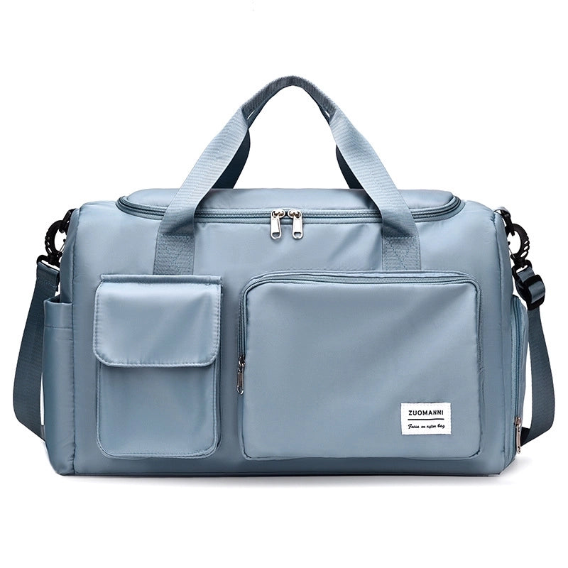 Unisex Fashion Solid Color Nylon Waterproof Duffel Bags