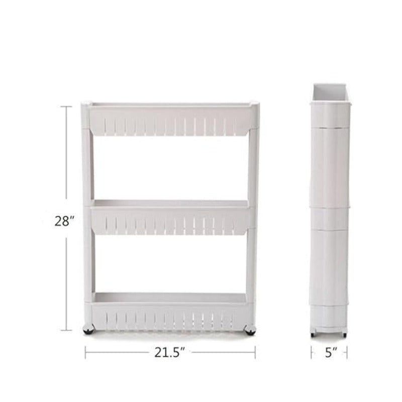 Multifunction 3 Layer Rack. Plastic Storage Organizer