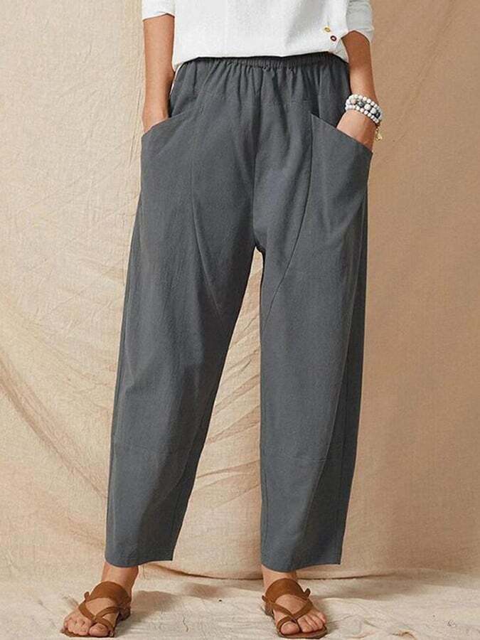 Women's Cotton Linen Loose Casual Pants