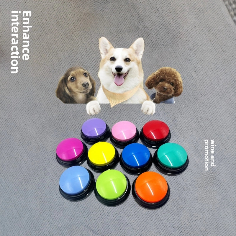 Dog Button Training Button Recording Sounder Voice Squeeze Box Dog Voice Box Pet Communication Button