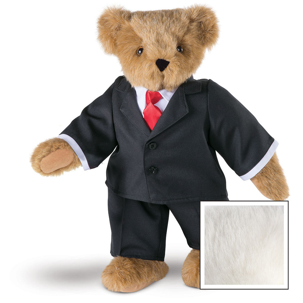 15 In. Business Bear, Black Suit