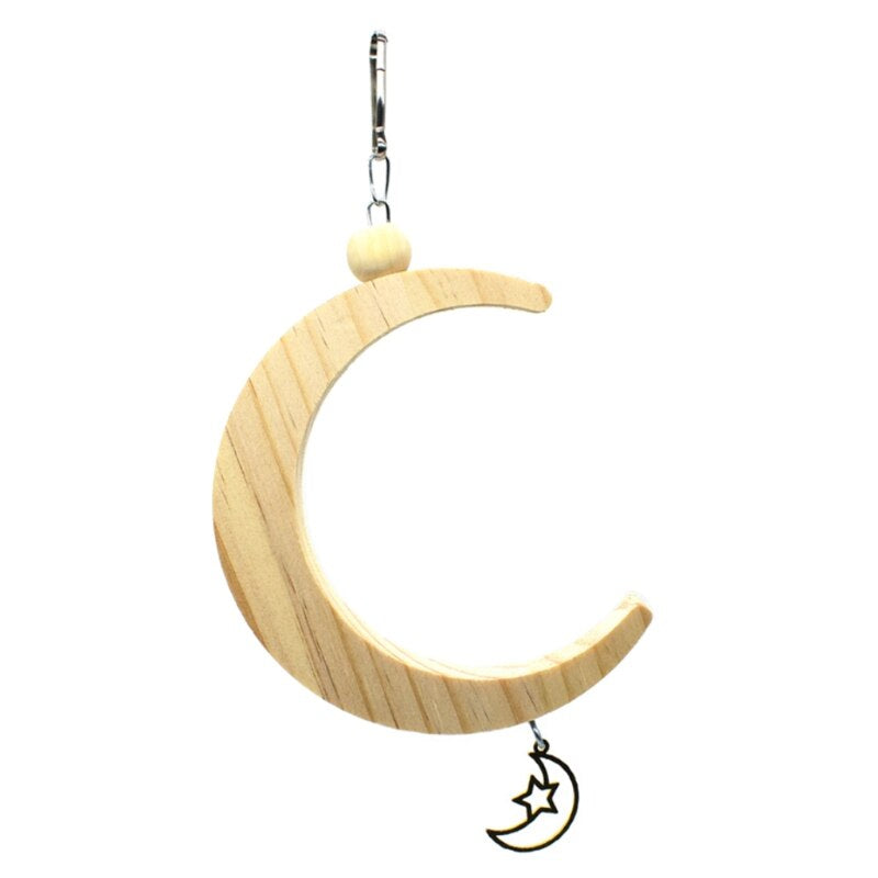 Moon Shape Wooden Swing Toy