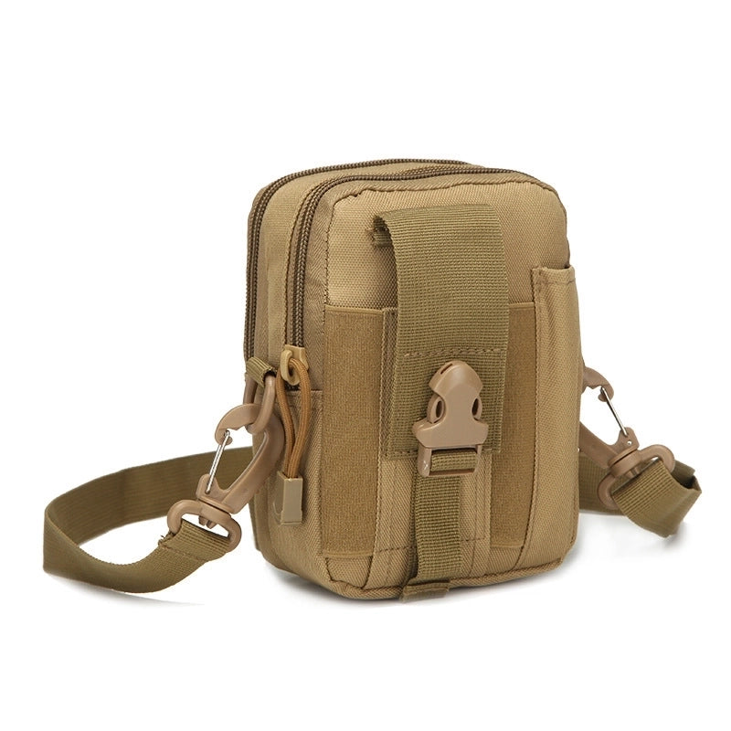 Men's Sports Solid Color Camouflage Oxford Cloth Running Waist Bags