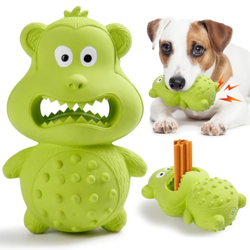 Dog Toys for Aggressive Chewers. Natural Rubber Squeaky Dog Toys. Indestructible Dog Toy. Dog Chew Toys for Aggressive Chewers. Interactive Tough Durable Dog Toys.Dog Toys to Keep Them Busy