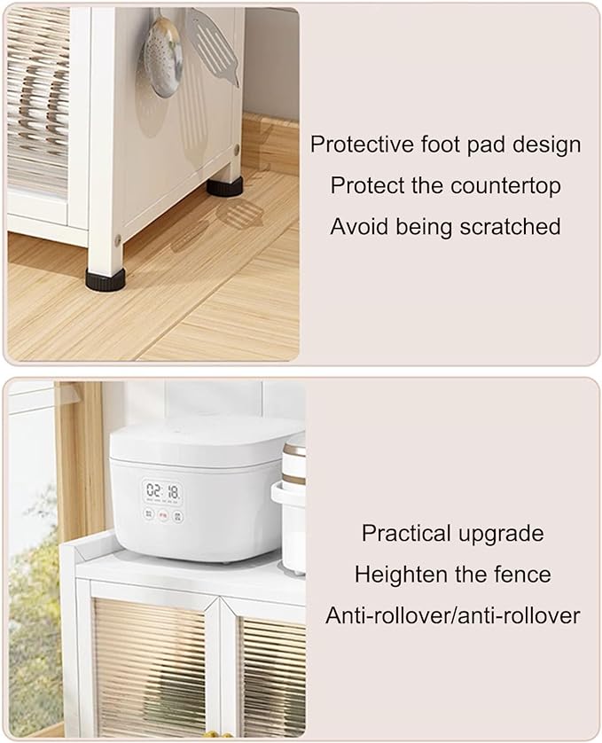 Kitchen Worktop Storage Cabinet. Closed Dish Cabinet with Door