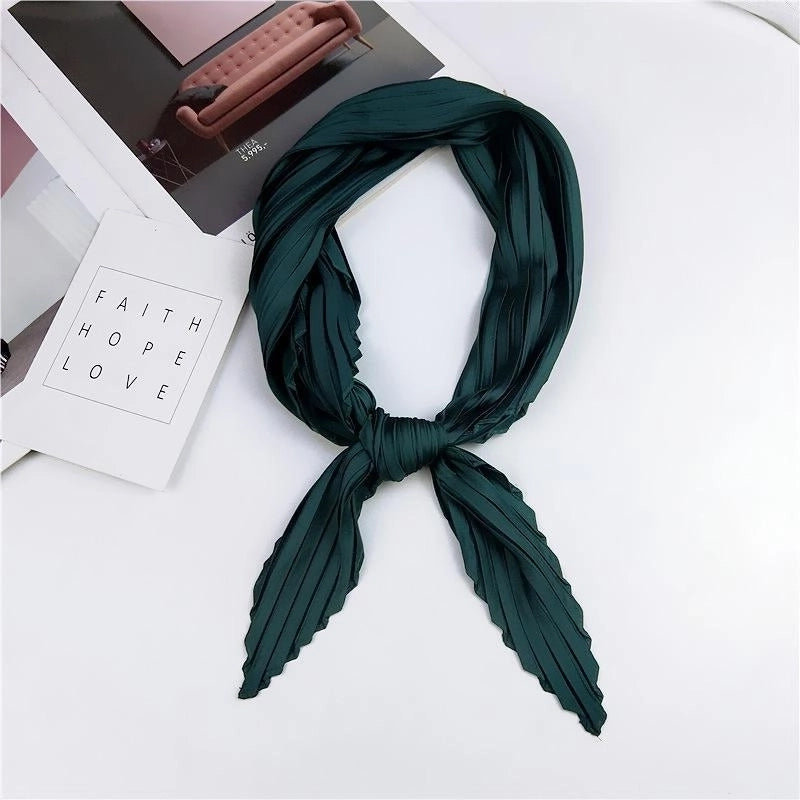 Unisex Sweet Solid Color Silk Silk Scarf