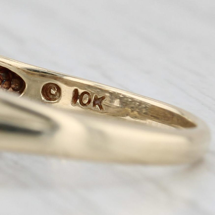 0.50ctw Tiered Diamond Bypass Ring 10k Yellow Gold Size 9