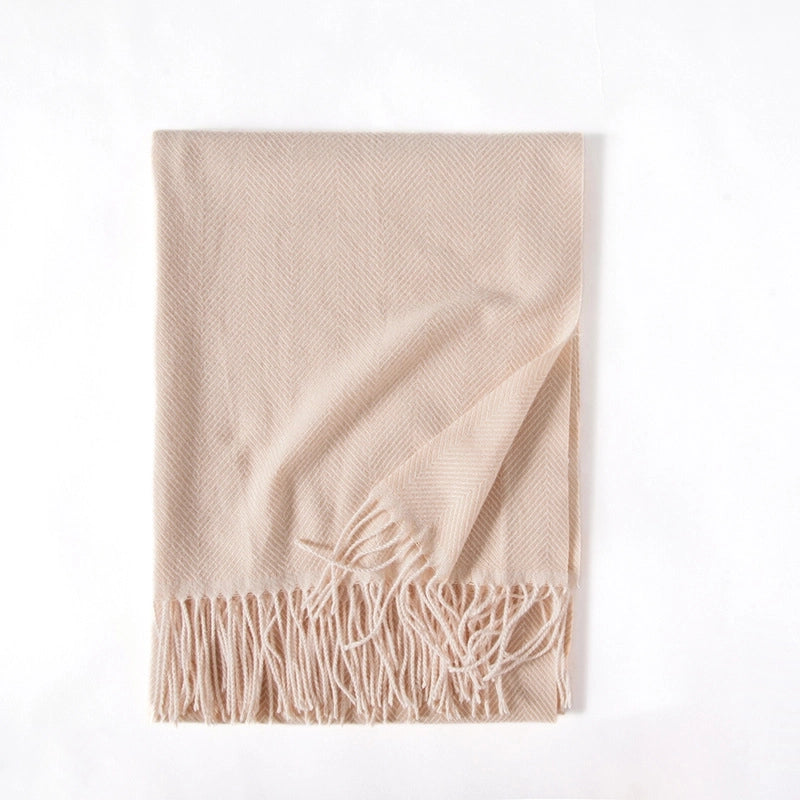 Women's Elegant Streetwear Stripe Imitation Cashmere Scarf