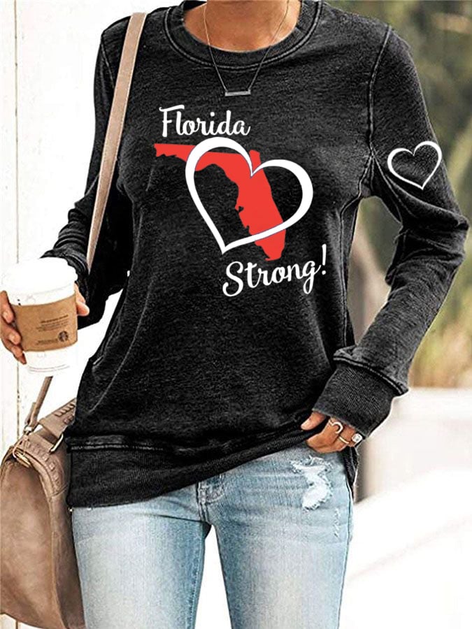 Women's  Florida  Strong Print Sweatshirt