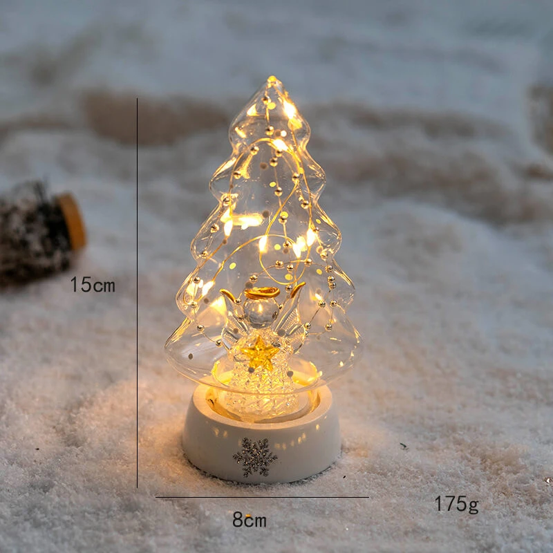 Christmas Tree Glass Decoration Night Light