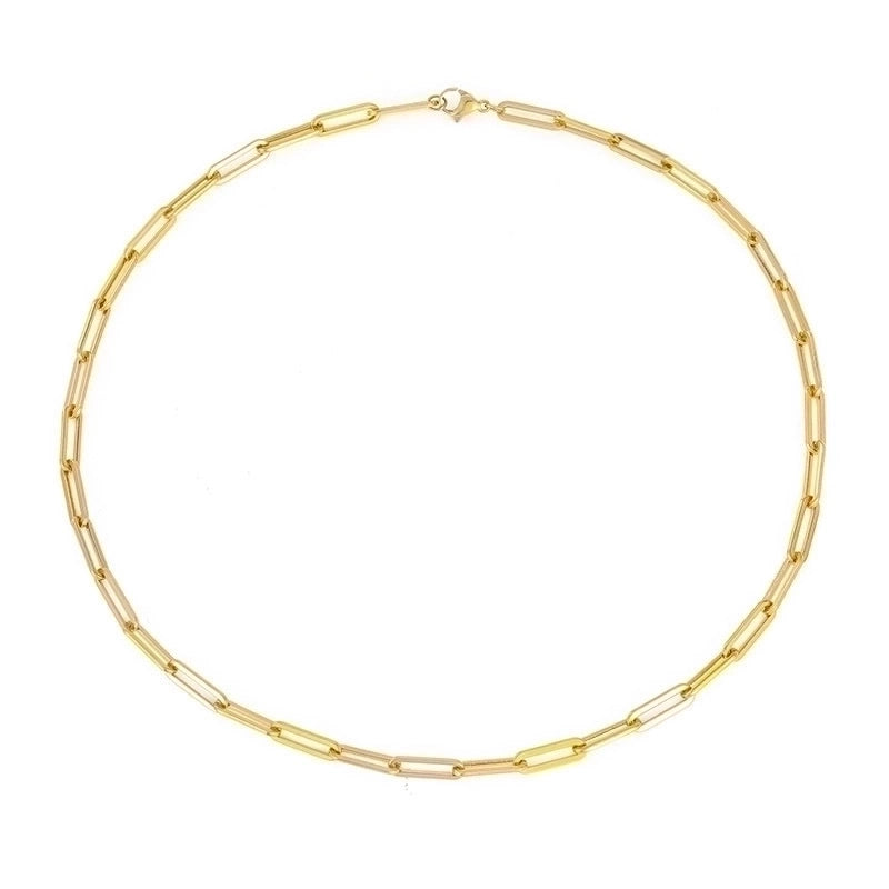 Fashion U Shape Stainless Steel Plating Stainless Steel Necklaces