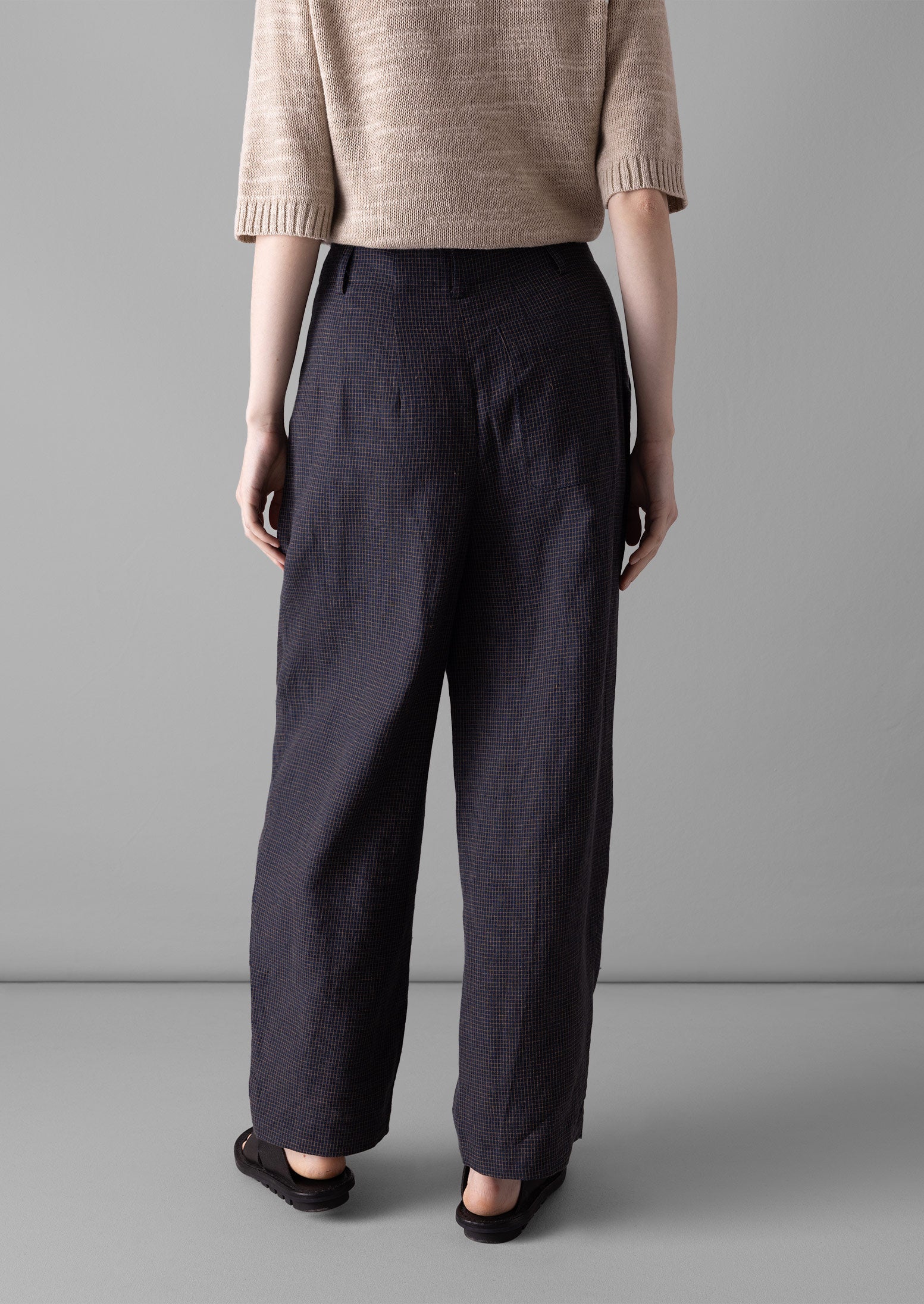 Mariner Grid Check Trousers | North Sea