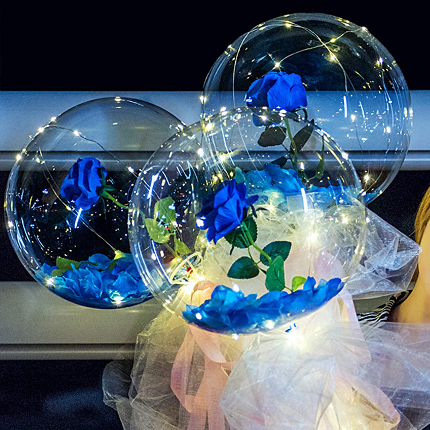 LED BALLOON ROSE BOUQUET( 2 Pcs)