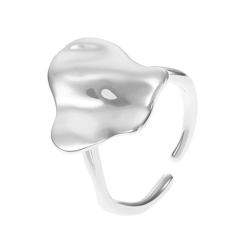 Lady Fashion Shiny Devil's Eye Heart Shape Flower Copper Plating Inlay Artificial Rhinestones Artificial Pearls Zircon Open Ring Rings