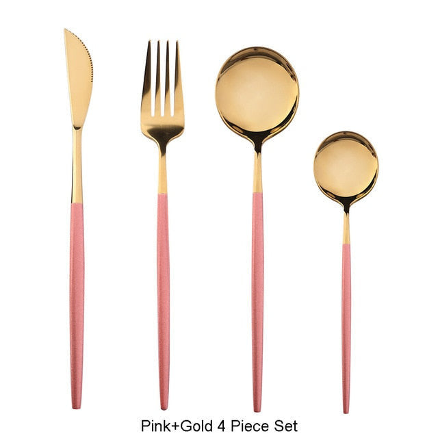 Art Of Food® 4-piece Stainless Steel Cutlery Set. Paris