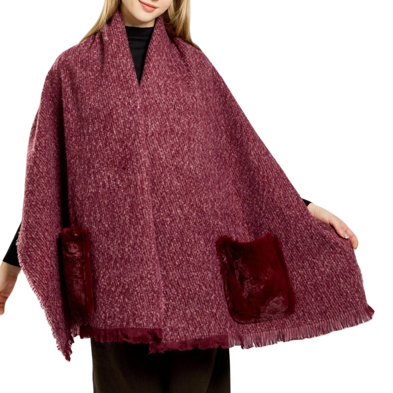 Women's Casual Solid Color Polyester Scarf