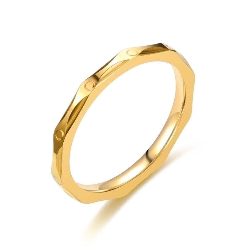 Rhombus Stainless Steel 18K Gold Plated