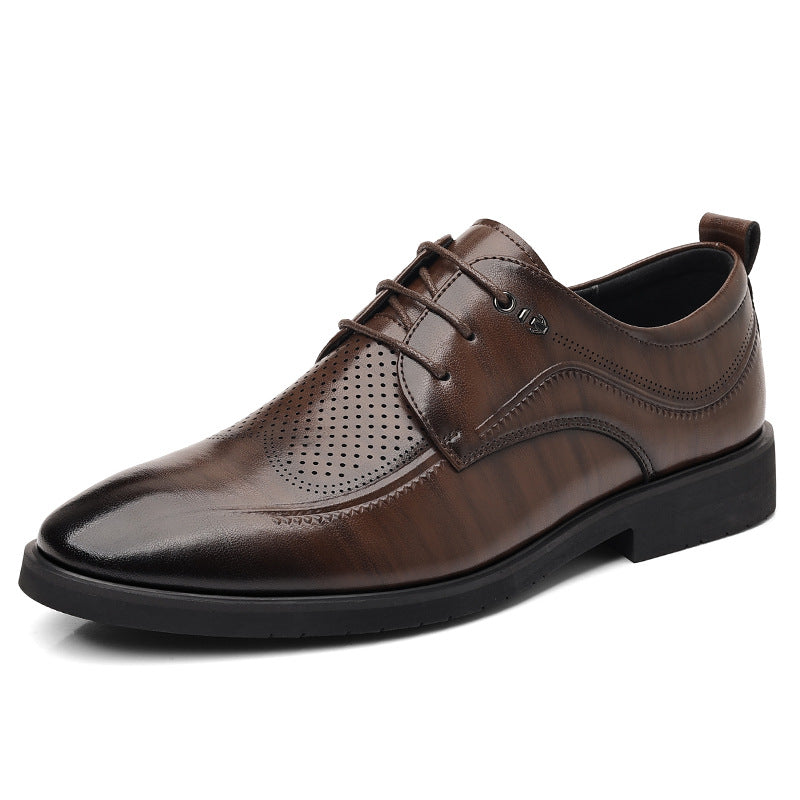Men's Leather Fashion Trend British Style Casual Shoes
