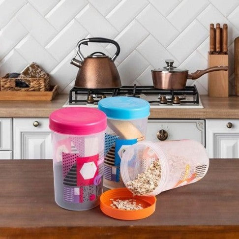 Pack Of 2 - Storage Food Jar