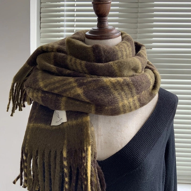 Women's Minimalist Classic Style Solid Color Imitation Cashmere Scarf