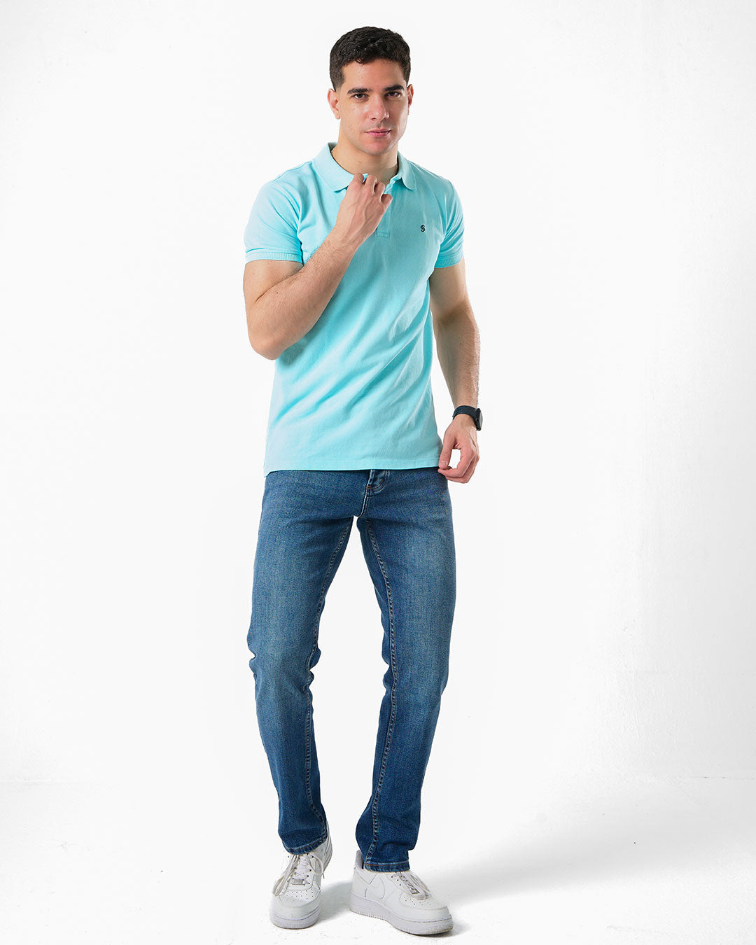 Embroidered Mens Short Sleeve Polo T-shirt