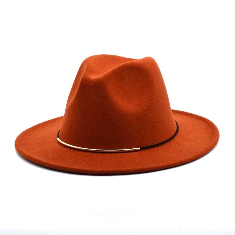 Men's Jazz Hat British Harajuku Style Retro Top Hat Women's Trendy Women's Woolen Hat