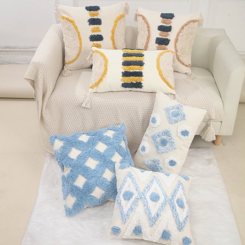 Minimalist Geometric Polyester Pillow Cases Couch & Sofa Decor