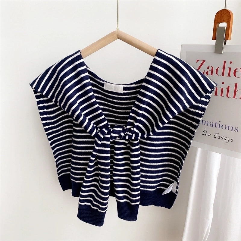 Women's Minimalist Stripe Polyester Scarf