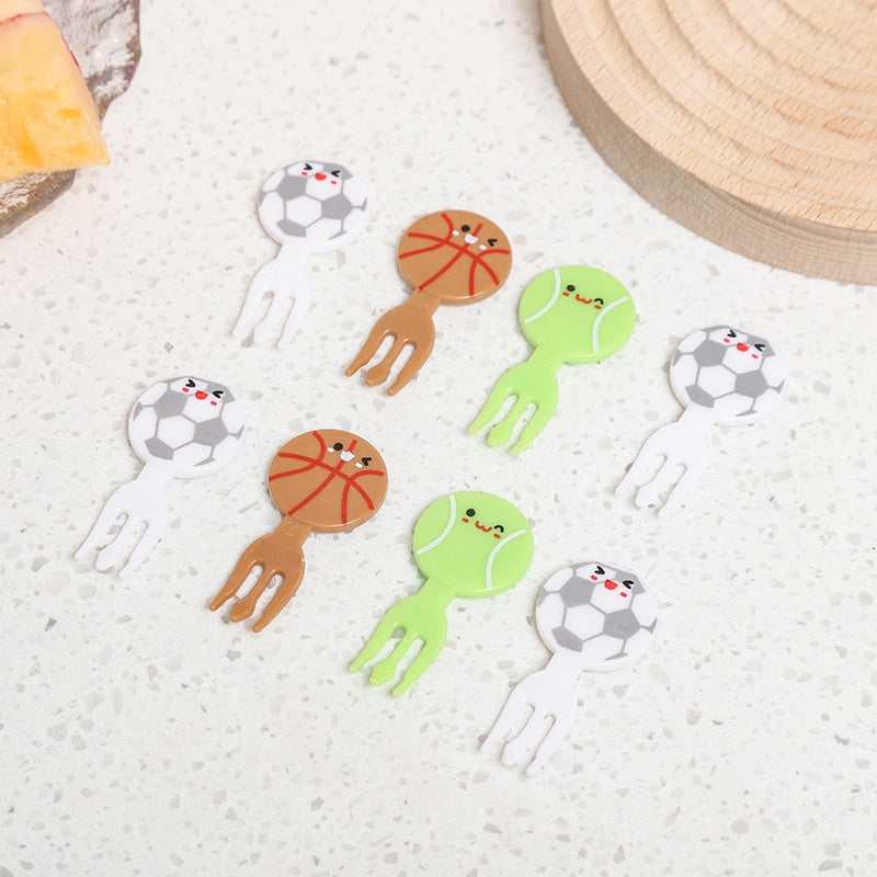 New Cartoon Fruit Fork  Mini Fruit Sign Hot Children Fruit Fork