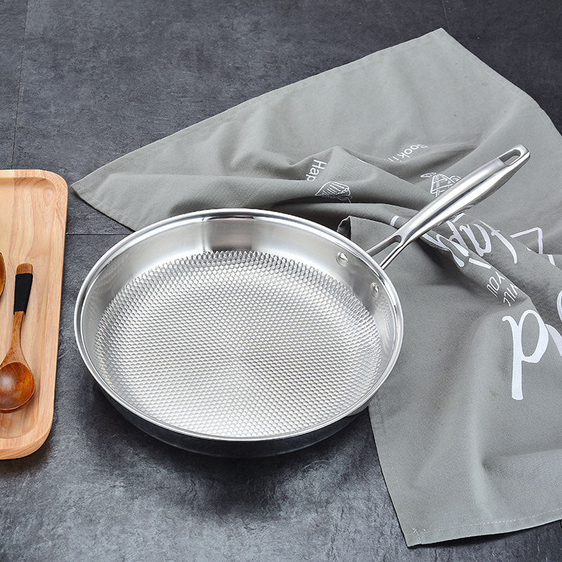 304 Stainless Steel 3-layer Steel Frying and Wok Pans