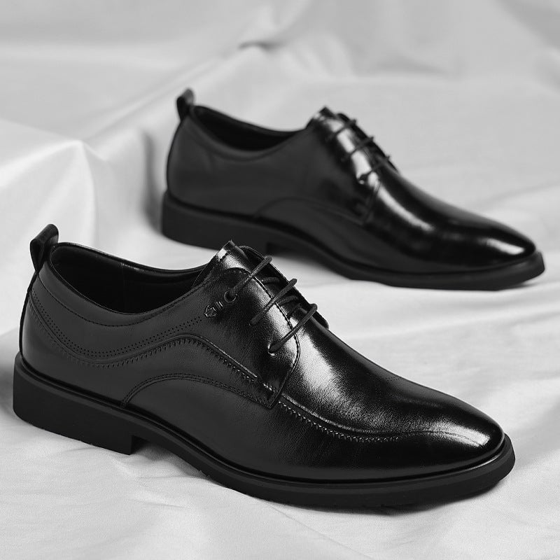 Men's Leather Fashion Trend British Style Casual Shoes