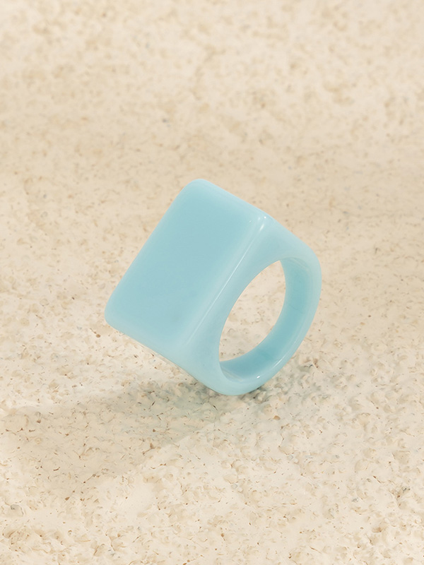 Stylish Resin 8 Colors Geometric Ring